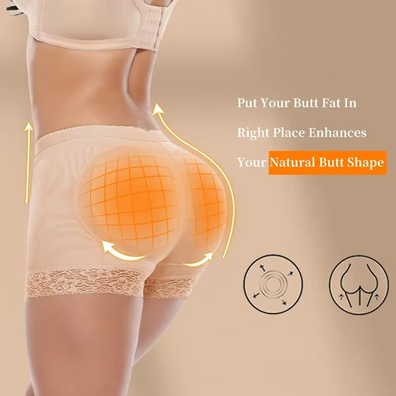 Butt Lifter Shapewear Panties Seamless Hip Enhancer Booty Pads High Waist Shaper Shorts for Instant Fake Ass Lift