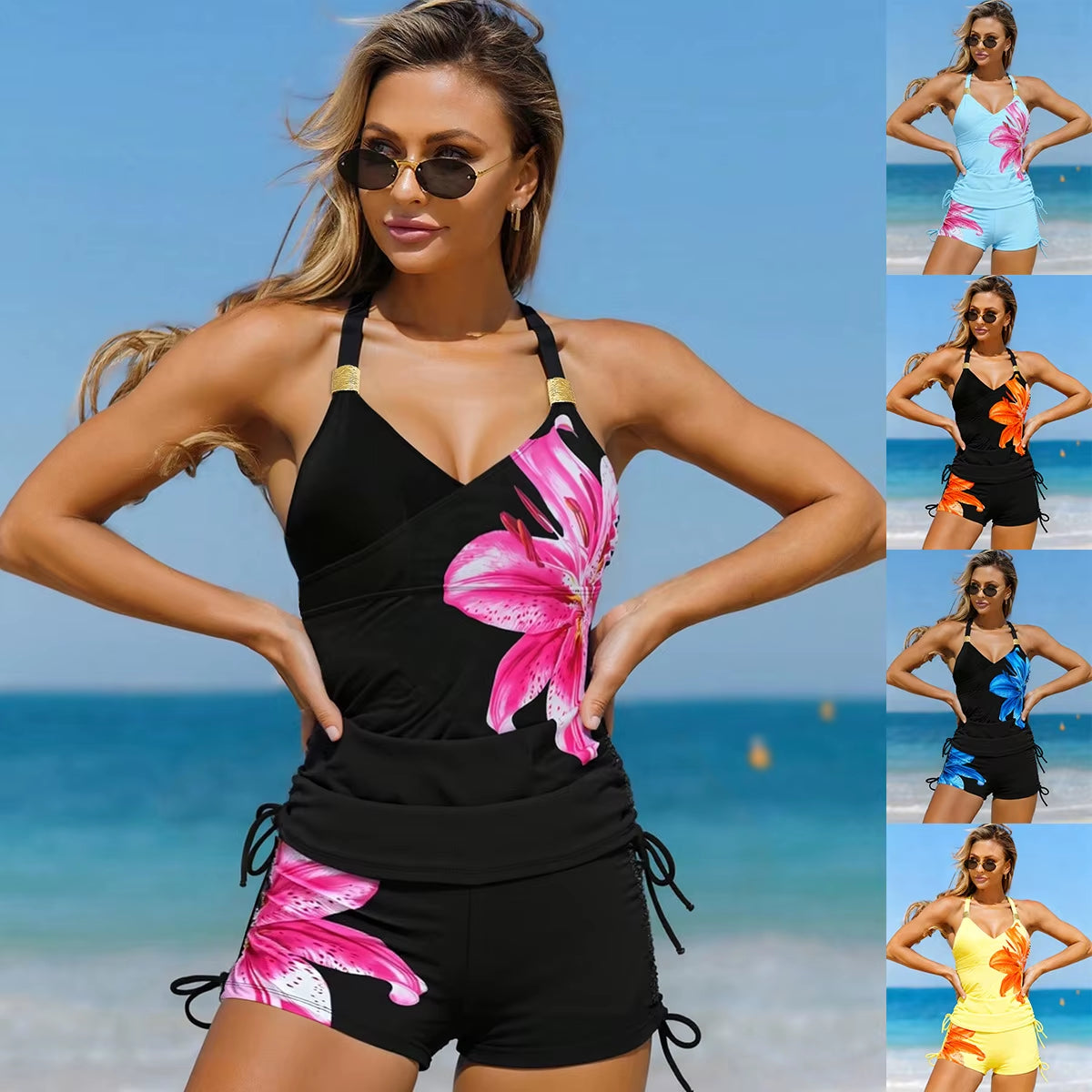 Conservative Sporty Women'S Swimsuit 2026 New Style High Elastic Quick Dry Backless Design with Chest Pad No Steel Support