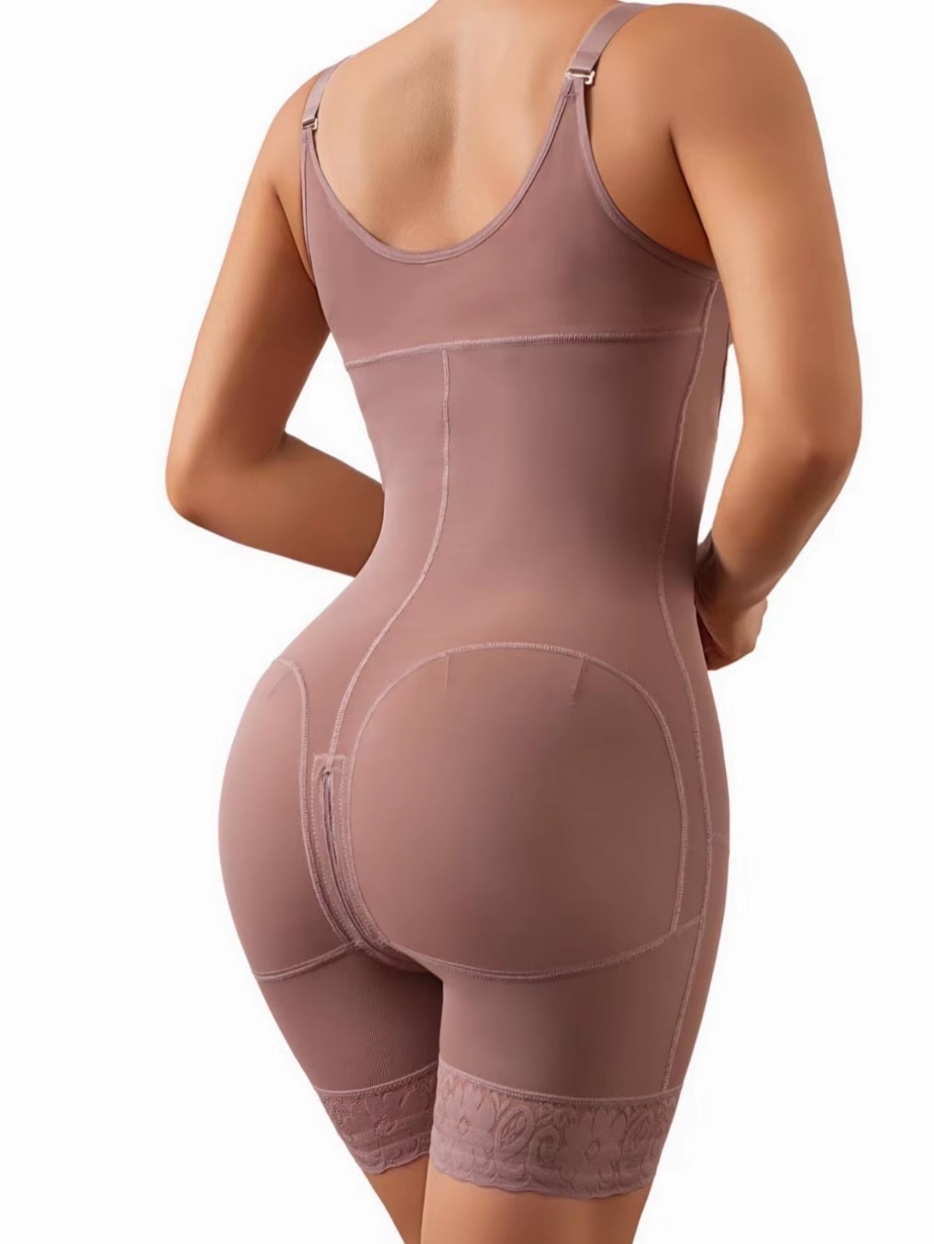 Fajas Colombianas Women'S Postpartum Shapewear Tummy Control Butt Lifter Body Shaper with Zipper Crotch for Slimming