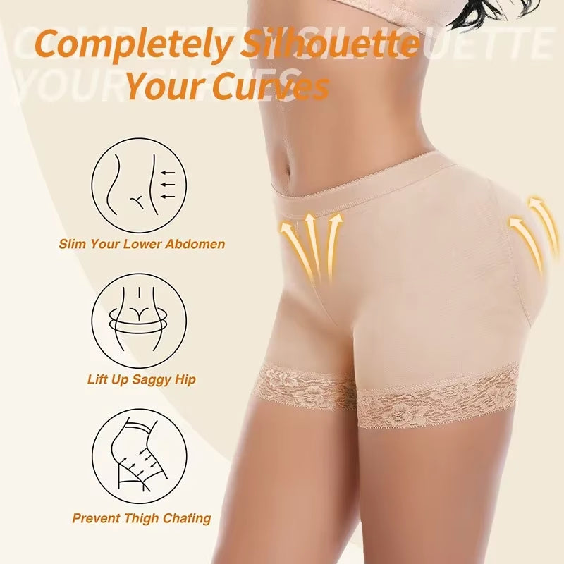 Butt Lifter Shapewear Panties Seamless Hip Enhancer Booty Pads High Waist Shaper Shorts for Instant Fake Ass Lift