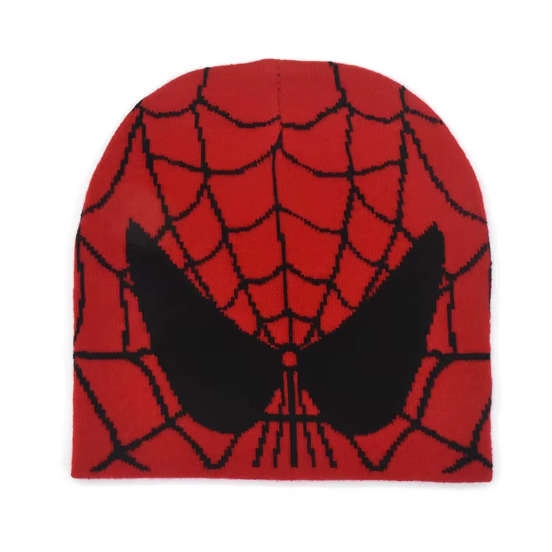 2025New Y2K Spider Web Knitted Beanies for Women Hat Inc Acrylic Bonnet Kpop Wool Hoods Skullies Lady Caps Casual Accessories